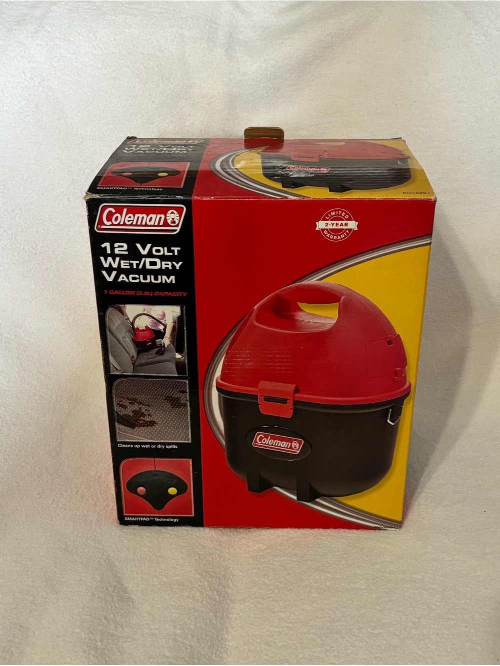 Coleman Portable 12V Wet/Dry Vacuum - Red and Black